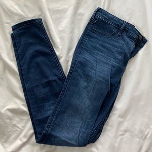 dark wash high waisted skinny jeans